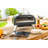 Nexgrill Ora 16" Portable Tabletop Propane Pizza Oven, 24,000btus, Portable Gas Pizza Cooker With Foldable Legs, Auto Rotating Cordierite Pizza Stone - 820-0088