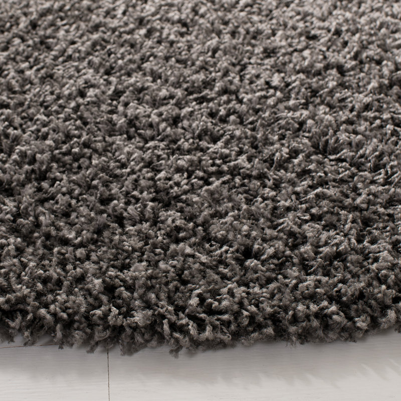 Piers Sga-Athens Shag Performance Solid Color Rug, Round 6'7"