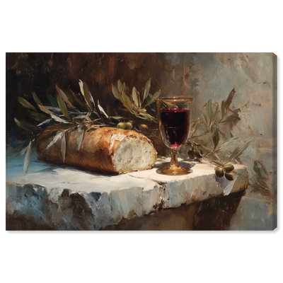 «Broken Bread I Christian Boussingault», reproduction d'art sur toile tendue avec châssis, 24 x 16