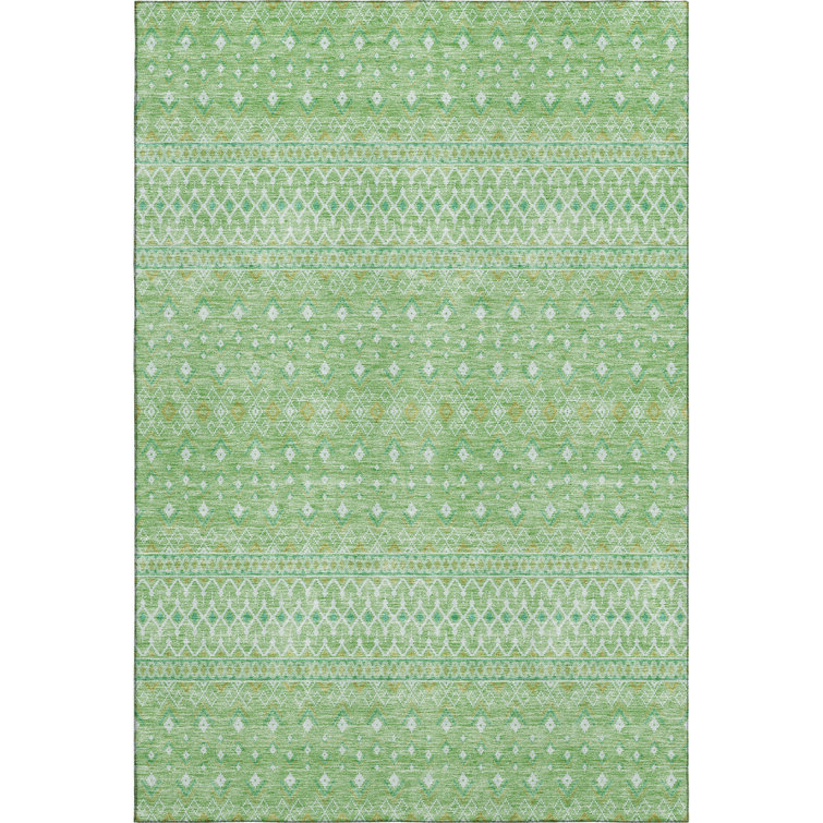 Premium Machine Washable Prisco Aloe Rug
