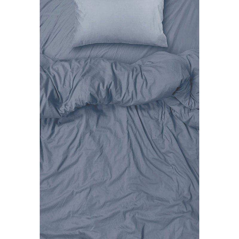  Ensemble de draps en rayonne de bambou Hotel Quality, Double + 4 taies d'oreiller, Gris clair