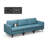 Daleth 94.5'' Faux Leather Sofa-481572581