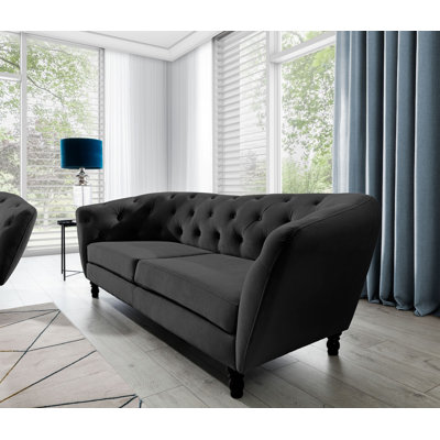 Kenzo 3 Seater Velvet Sofa