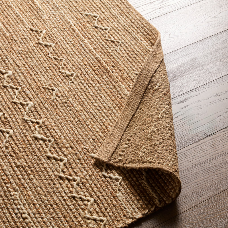 Jaipur Living Kiburi SOS01 Handwoven Geometric Tan Area Rug (3'X5'), Rectangle 9'6" x 13'6"