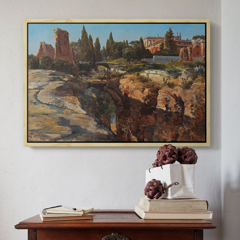 Palatin à Rome, v. 1921 - Edward Theodore Compton, toile tendue avec châssis, 16 x 24, Naturel