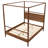 Solid Wood Canopy Bed Frame Four Posters Bed No Box Spring Needed,Queen Size