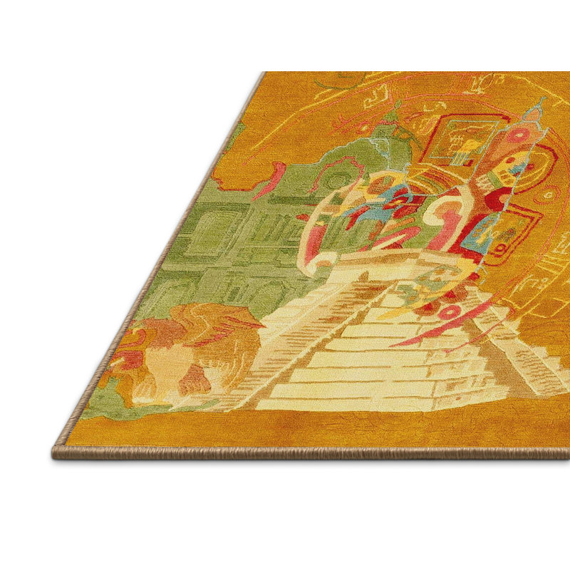 Abstract Indoor Rug, Rectangle 8' x 10'