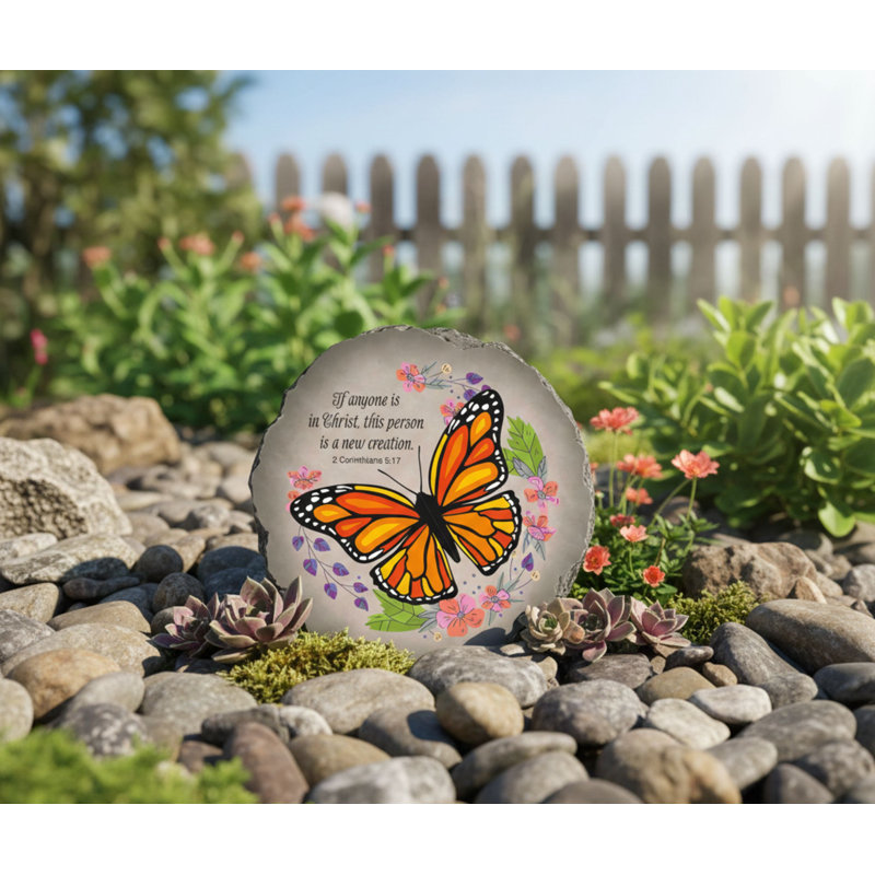 Garden Stone New Creation Butterfly