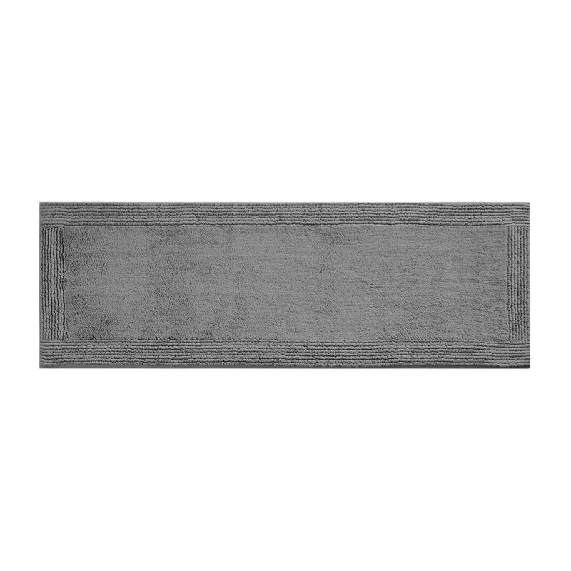 Berges 3000 GSM Reversible Cotton Bath Rug - Heavyweight Hotel Plush, 0.75" High Pile, Machine Washable Bath Mat for Luxury Bathroom 