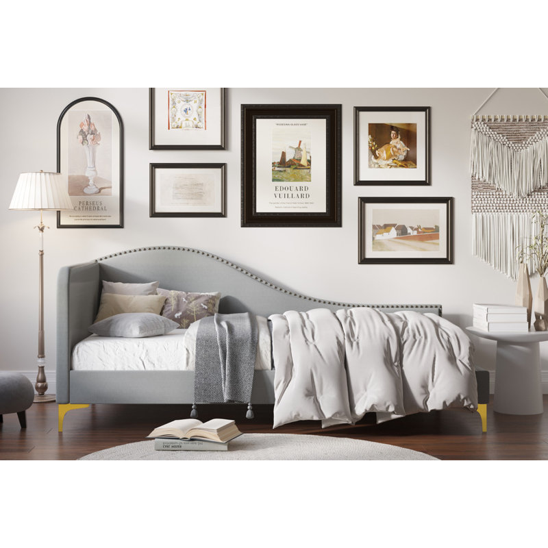 Edina Upholstered Daybed, Gray