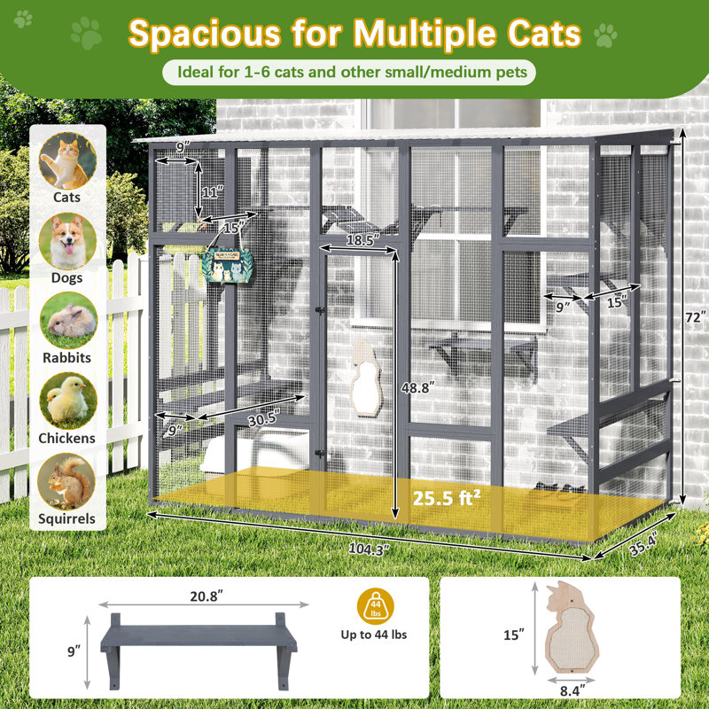 Enceinte pour chat Catio