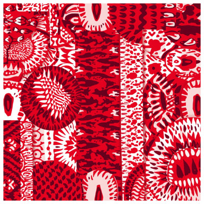 Red Abstract Circles Comforter