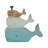 Cohl 9" H Polyresin Whale Stack Figurine