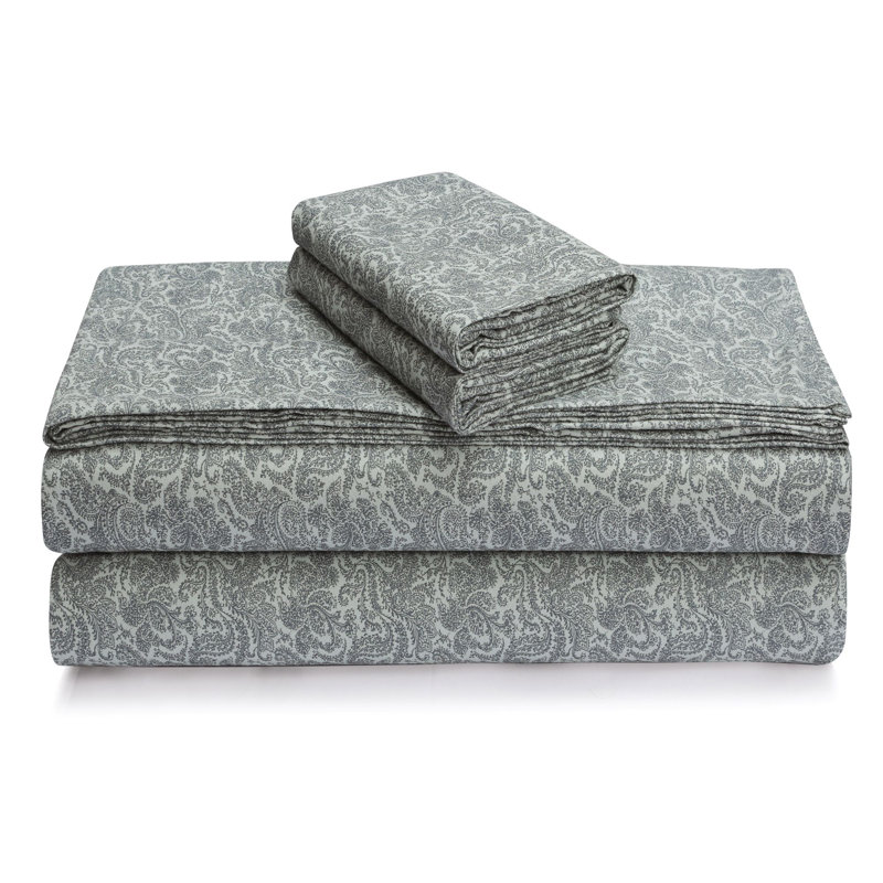 Flannel Paisley Sheet Set, California King