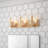 3-Light Modern Bathroom Light Fixtures Glass Pieces Dimmable Vanity Fixtures