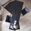 Bureau créatif en bois massif noir-1312260102