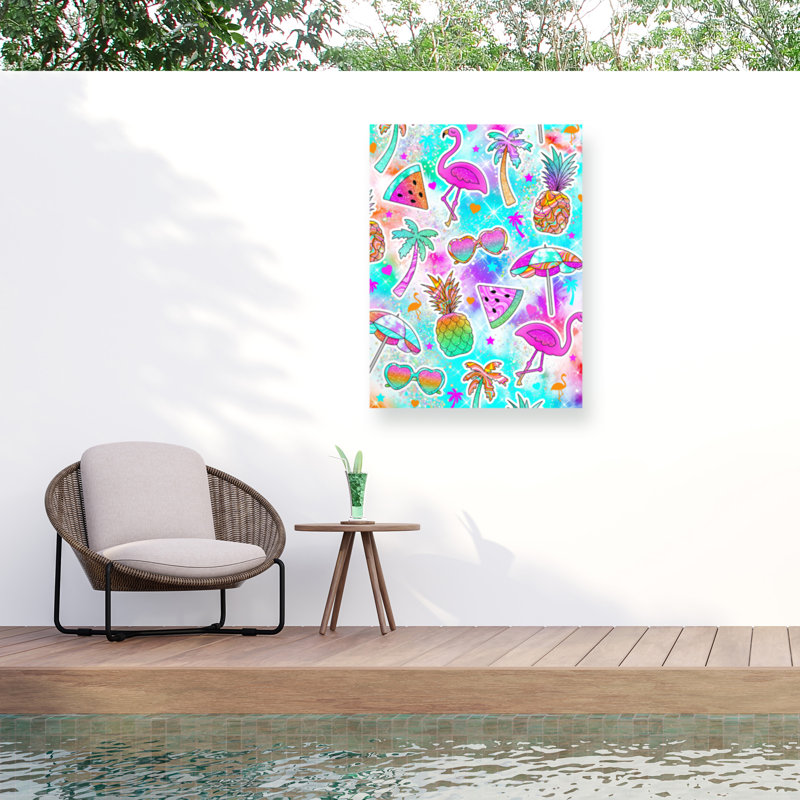 Toile d'extérieur Jess Stempel Tropical Summer 5, H 24 po x l 32 po