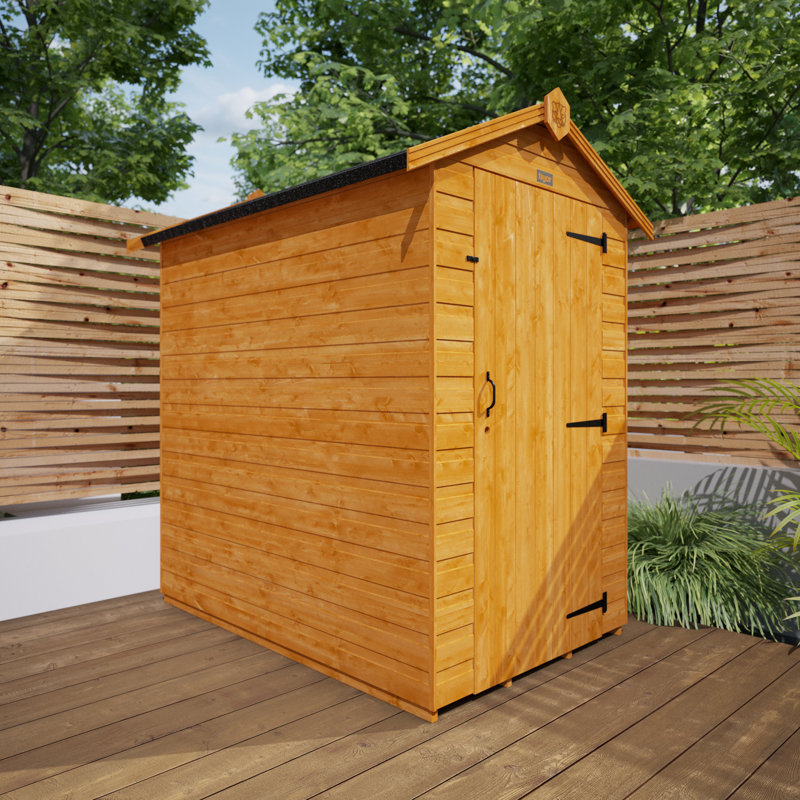 Tiger Shiplap Apex Wooden Shed, 4ft. W x 5ft. D
