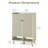5-Tier 24 Pair Shoe Storage Cabinet With Two Fluted door