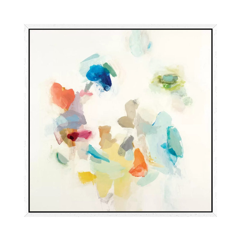 Conundrums II by Randy Hibberd - Painting on Canvas, 66.04 cm H x 66.04 cm W, White Framed