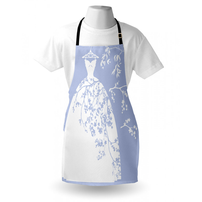 Wedding Floral Bib Apron