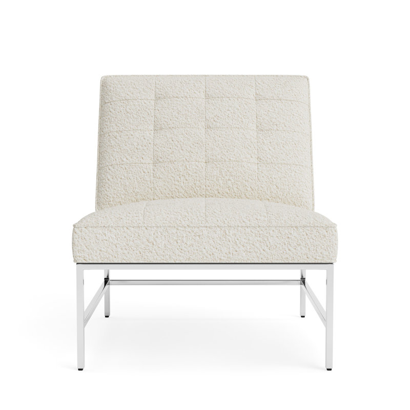 Major Chair, Berber - Cream, Polished Stainless Steel