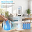 Evaporative Air Cooler, Dual-zone Oscillating Tower Fan With 360° Upper & 60° Lower Oscillation