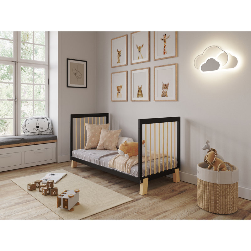 Barling 2 Cot Bed, Anthracite/Pine