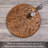 Round Acacia Wood Lazy Susan Turntable 14" Diameter