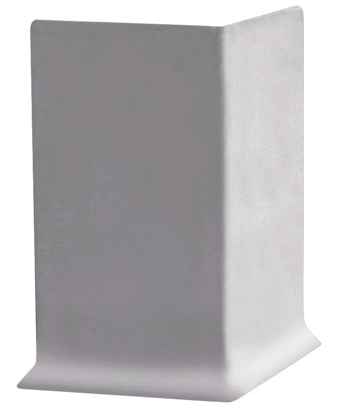 Rubber 4'' W x 2.25'' L Wall Base, Gray