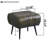 Marquette Top-Grain Leather Ottoman-19010674