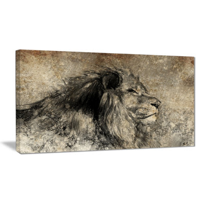 " Lion In Sepia "
