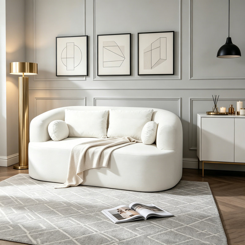 Canapé 67,30 po, Beige