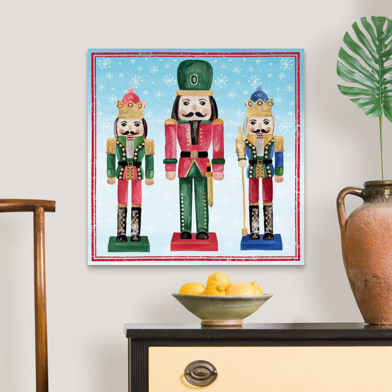 « Three Nutcrackers I », reproduction d’art sur toile, Toile tendue, H 36 po x l 36 po x P 1,25 po