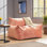 Grand fauteuil à billes en velours rembourré de mousse à mémoire de forme 