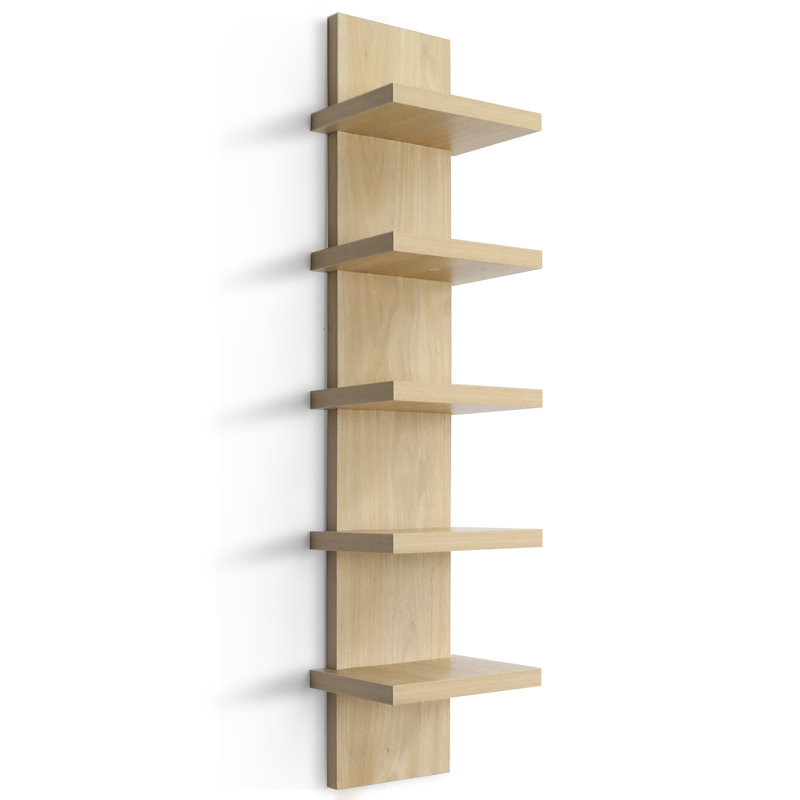 Pelicieux 5-Tier Small Wall Shelf, Nature