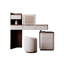 Coiffeuse avec miroir lumineux, 7 tiroirs, 1 chaise