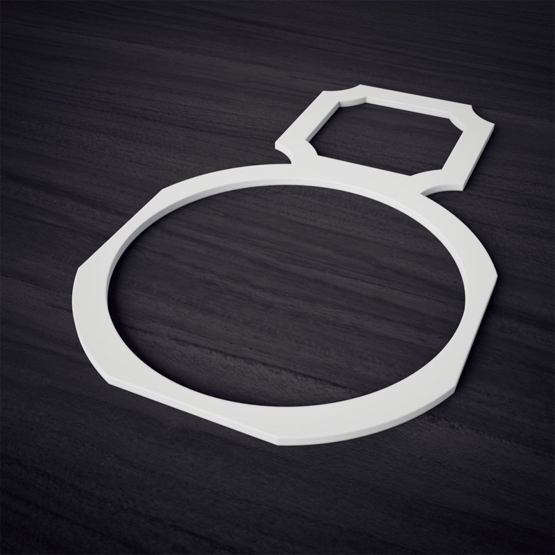 Panneau de papier peint décoratif en PVC de qualité architecturale, H 15,375 po x l 25 po x P 0,4 po
