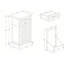 One Drawers and One-Compartment Tilt-Out Trash Cabinet Kitchen Trash Cabinet-Black