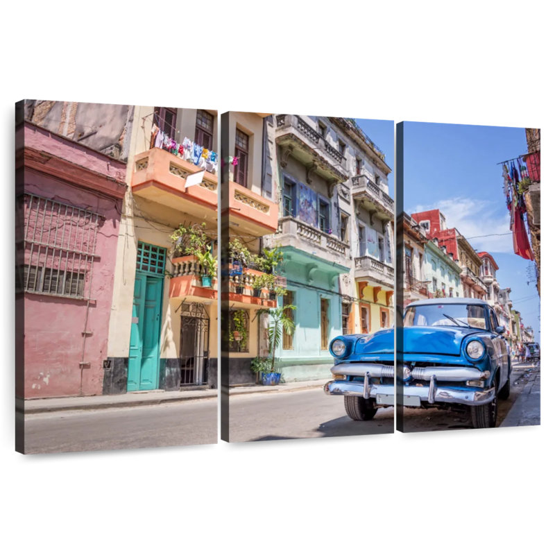 Voiture cubaine rétro Mehar, H 36 po x l 57 po