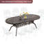 Table de salle à manger d'extérieur l 86,6 po x l 41,73 po Claudean