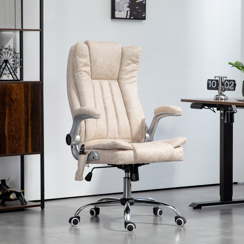 Fauteuil de bureau à massage à haut dossier HOMcom