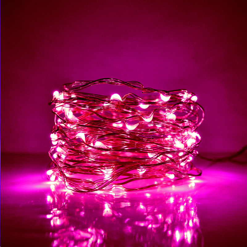 Guirlande de 50 lumières Stoller, Rose
