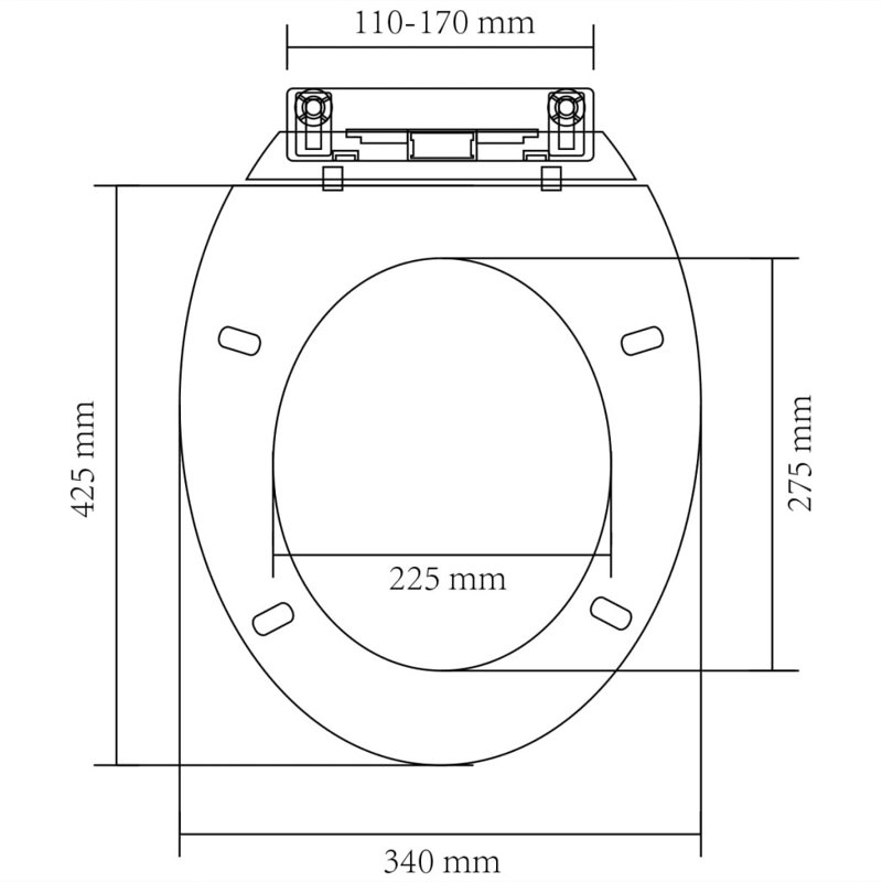 Parette Soft Close Round Standard Toilet Seat