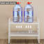 Ensemble de 2 organisateurs de tablettes d'armoire extensibles, tablettes métalliques réglables et empilables pour comptoir de cuisine, garde-manger, rangement pour placard, blanc