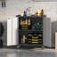 35.43"high Garage Storage Cabinet  2 Doors With Wheels, Locking Steel Rolling Tools Chest With Handle, Metal Storage Cabinet With 1 Shelves For Garage, Home, Office