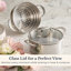 Vanderpump By Anolon Tri-Ply Clad Stainless Saucepot with Lid and Steamer Insert, 3-Quart, Stainless Steel