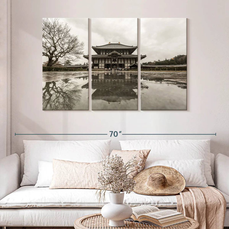 Adella Todaiji Temple Reflection, 32" H x 50" W