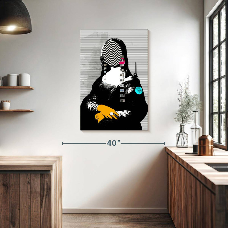 Leisha Mona Lisa Street Pop, H 39 po x l 26 po