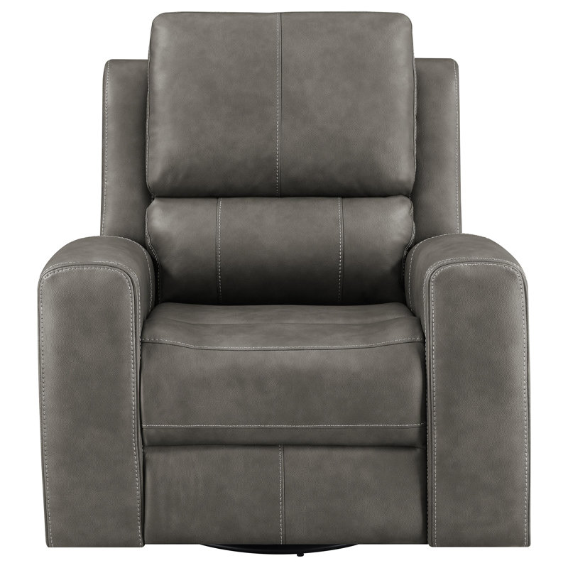 Pearces Triple Power Swivel Glider Recliner Charcoal, Charcoal